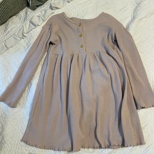 Mauve waffle toddler dress 5T
